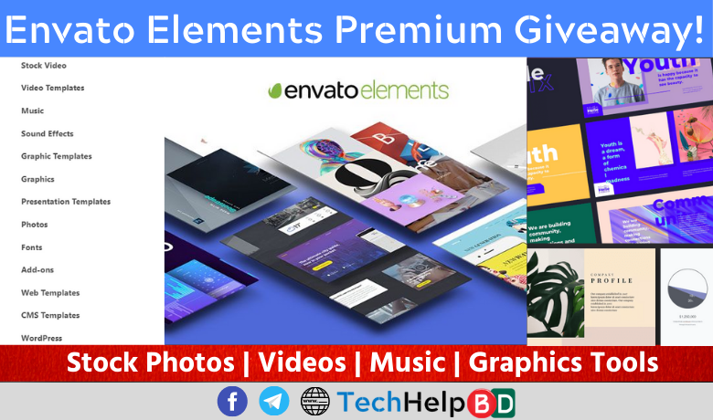 Envato Elements giveaway 780 x 460