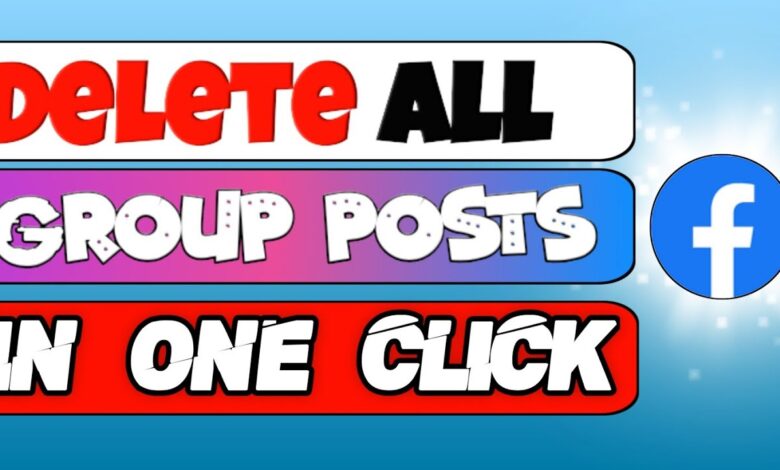 delete all group post